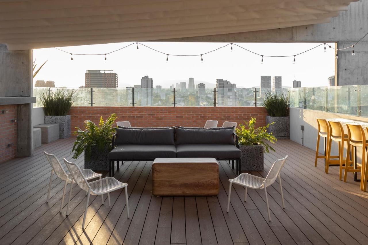 Galeria Flat Rooftop Pool Witgdl Guadalajara Buitenkant foto