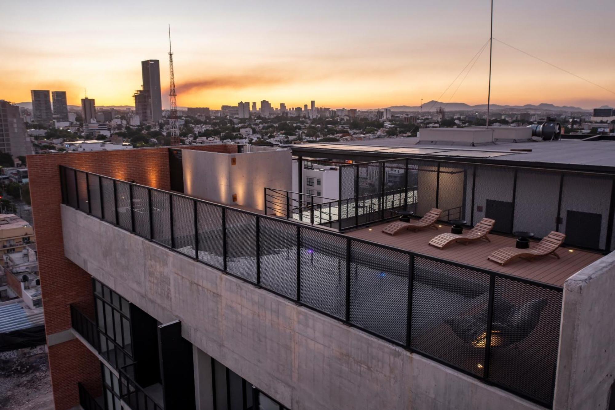 Galeria Flat Rooftop Pool Witgdl Guadalajara Buitenkant foto